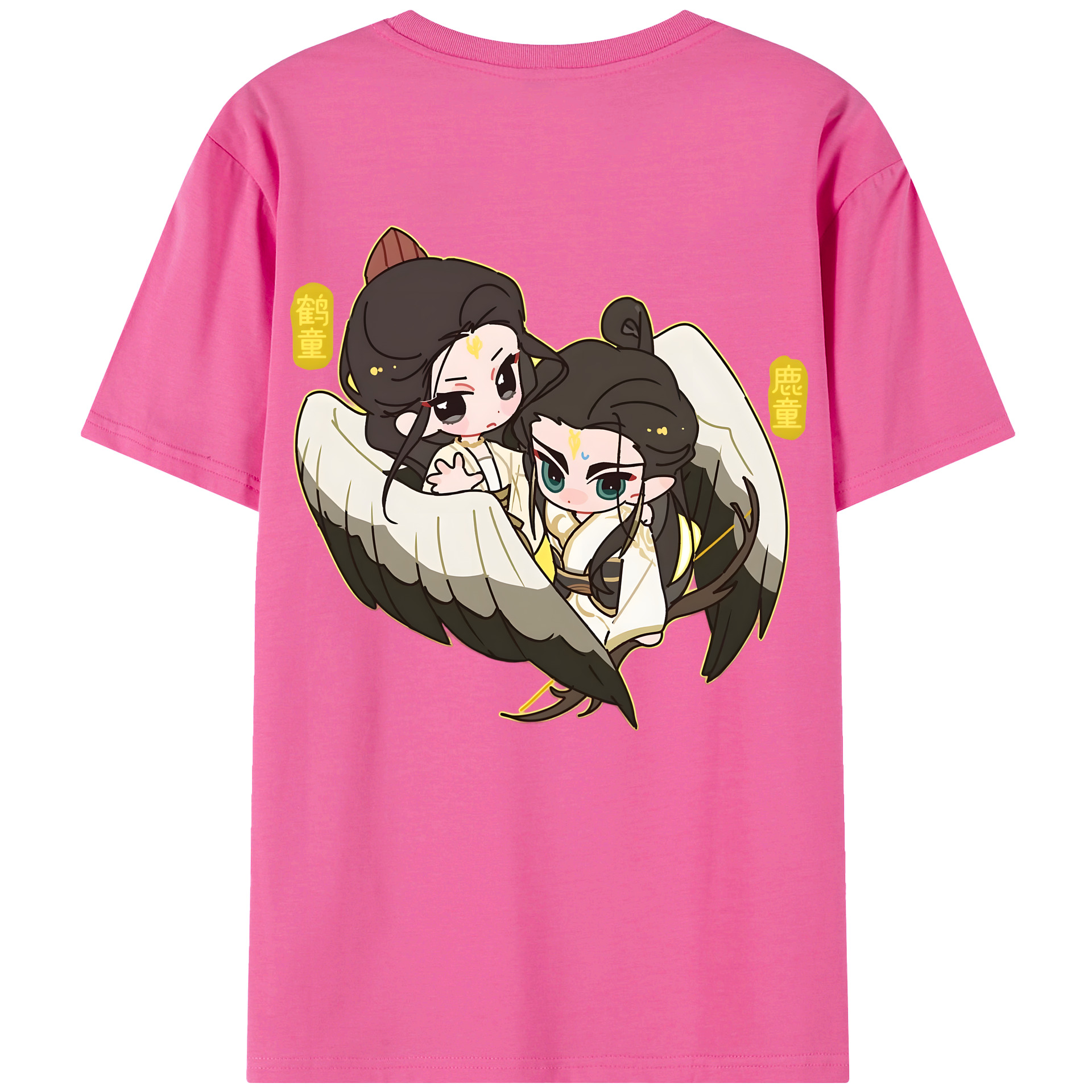 （画像用） Ne Zha 2 ナタ 魔童の大暴れ レディース半袖Tシャツ(バックプリント)